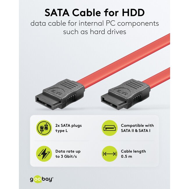 Goobay HDD S-ATA Cable 1.5 GBit/s/3 GBit/s 0.5 m