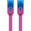 Goobay CAT 6 A Flat Patch Cable U/UTP, magenta 2 m