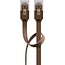 Goobay CAT 6 Flat Patch Cable, U/UTP, dark brown 15 m