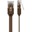 Goobay CAT 6 Flat Patch Cable, U/UTP, dark brown 15 m