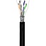 Goobay CAT 5e outdoor network cable, F/UTP, black 100 m