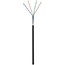 Goobay CAT 5e outdoor network cable, F/UTP, black 100 m