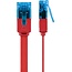 Goobay CAT 6 A Flat Patch Cable U/UTP, red 0.5 m