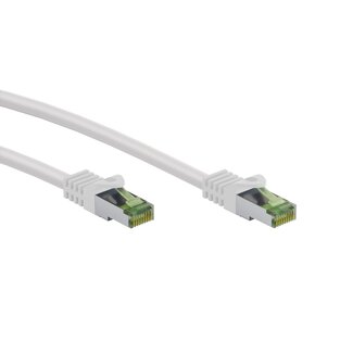 Goobay Goobay RJ45 Patch Cord with CAT 8.1 S/FTP Raw Cable, AWG 26, white 7.5 m