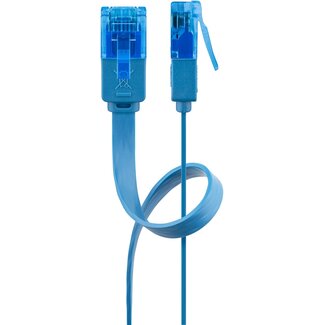 Goobay Goobay CAT 6 A Flat Patch Cable U/UTP, blue 3 m