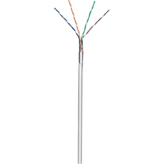 Goobay CAT 5e Network Cable, F/UTP, grey 100 m