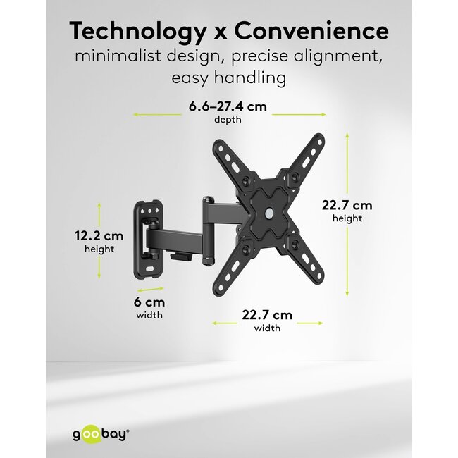 Goobay TV Wall Mount FULLMOTION (S)