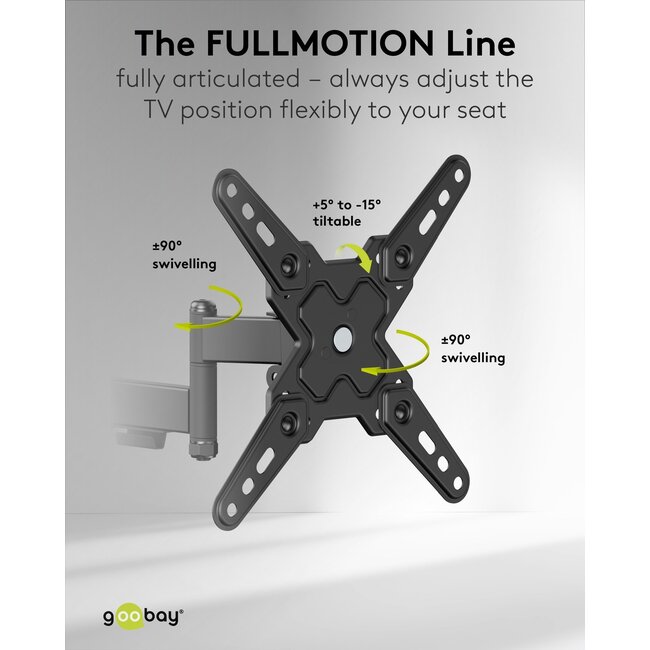 Goobay TV Wall Mount FULLMOTION (S)