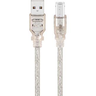 Goobay Goobay USB-A to USB-B Cable, 1 m, transparent
