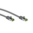 Goobay RJ45 patch cord with CAT 8.1 S/FTP raw cable, AWG 26, grey 10 m