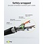Goobay RJ45 patch cord with CAT 8.1 S/FTP raw cable, AWG 26, grey 10 m
