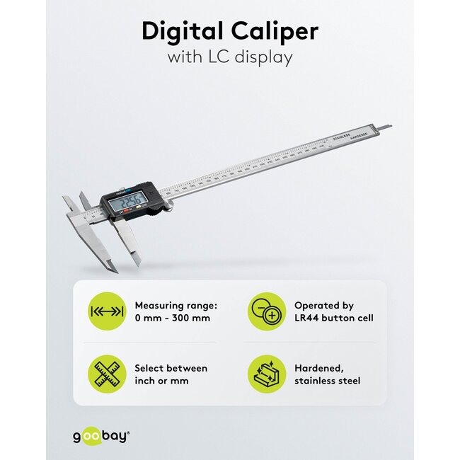 Goobay Digital Caliper 300 mm / 12 Inch