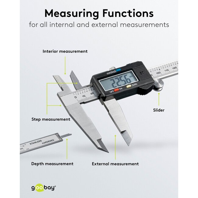 Goobay Digital Caliper 300 mm / 12 Inch