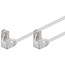 Goobay CAT 5e Patch Cable 2x 90° Angled, F/UTP, white 5 m