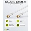 Goobay SAT Antenna Cable (80 dB), Double Shielded 2.5 m
