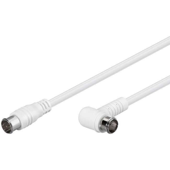 Goobay Angled SAT Antenna Cable (80 dB), Double Shielded 3.5 m