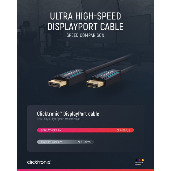 Clicktronic DisplayPort Cable 1 m