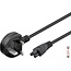Goobay Mains Cable UK, 1.8 m, black, (3*0.75 mm²)