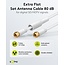 Goobay Flat SAT Antenna Cable (80 dB), Double Shielded, Weather Protected 7.5 m
