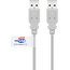 Goobay USB-A Cable, Certified, 2 m, grey