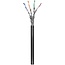 Goobay CAT 6 outdoor network cable, S/FTP (PiMF), black 100 m
