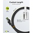 Goobay GHMT-certified CAT 8.1 S/FTP Patch Cord, AWG 26, black 3 m