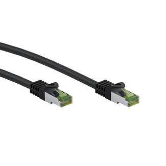 Goobay Goobay GHMT-certified CAT 8.1 S/FTP Patch Cord, AWG 26, black 2 m