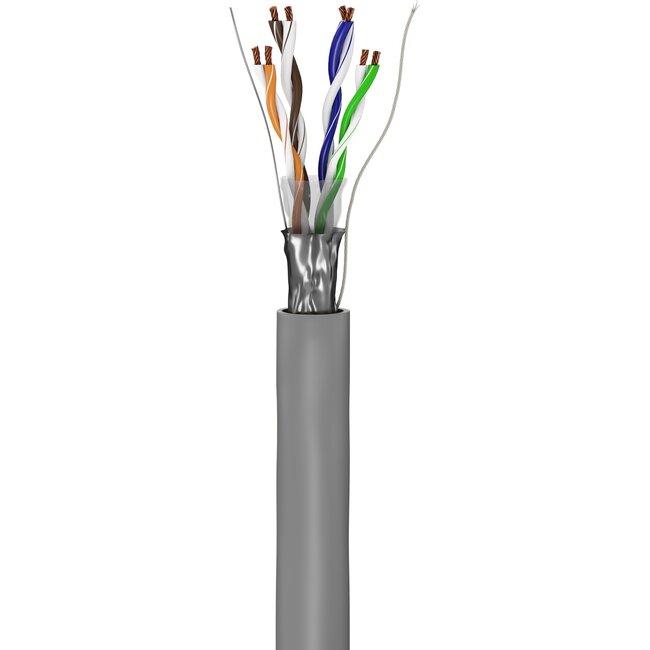 Goobay CAT 5e Network Cable, F/UTP, grey 100 m