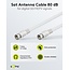 Goobay SAT Antenna Cable (80 dB), Double Shielded 1.5 m