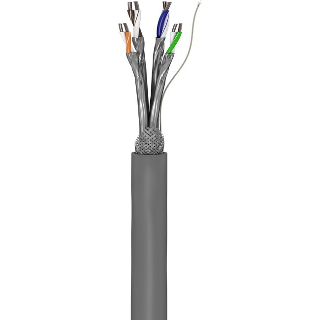 Goobay CAT 6 network cable, S/FTP (PiMF), grey 100 m