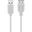 Goobay USB-A Extension Cable, 0.3 m, grey