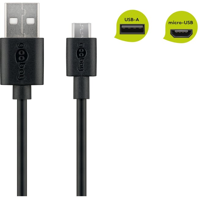 Goobay Micro-USB Charging and Sync Cable 2 m