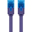 Goobay CAT 6 A Flat Patch Cable U/UTP, violet 1 m