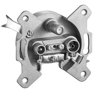 Goobay Goobay 3-Hole Aerial Through Socket