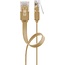 Goobay CAT 6 Flat Patch Cable, U/UTP, light brown 20 m