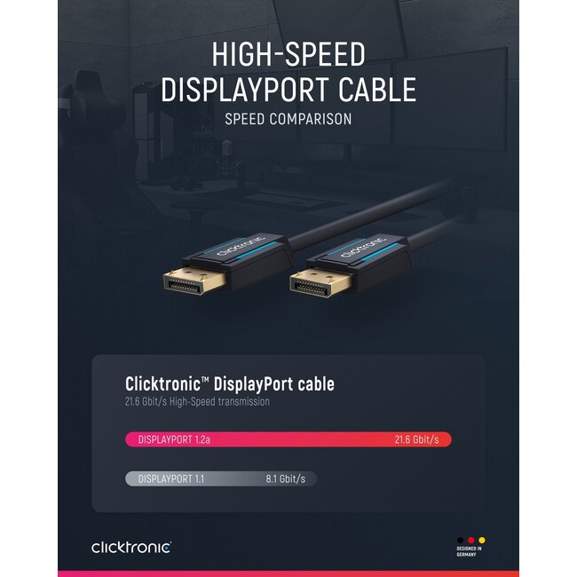 Clicktronic DisplayPort Cable 1 m