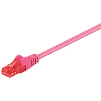 Goobay Goobay CAT 6 Patch Cable, U/UTP, magenta 0.5 m