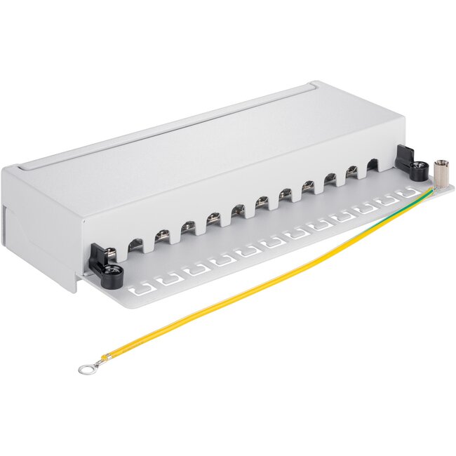 Goobay CAT 5e Mini/Desktop Patch Panel, 12 Port
