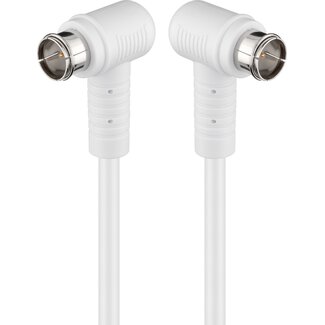 Goobay Goobay Angled SAT Antenna Cable (80 dB), Double Shielded 3.5 m