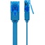 Goobay CAT 6 A Flat Patch Cable U/UTP, blue 1 m