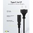 Goobay Connection Cable with Europlug, 1.3 m, black, (2*0.75 mm²)