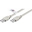 Goobay USB-A Cable, Certified, 5 m, grey