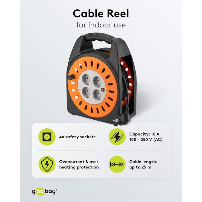 Goobay Cable Reel 25 m