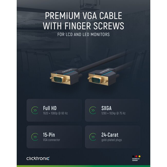 Clicktronic VGA Cable 3 m