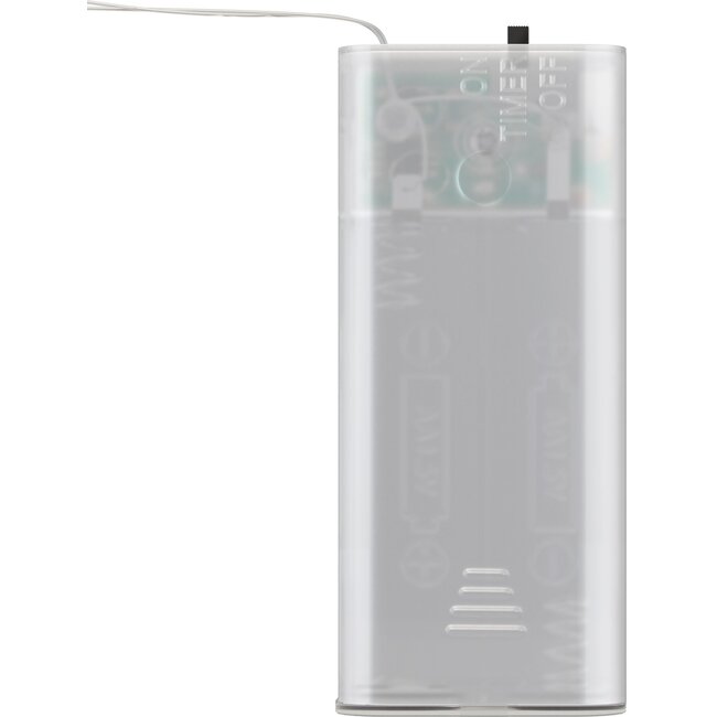 Goobay 2x Silver Wire Light Chain with 20 LEDs, incl. Timer