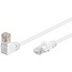 Goobay CAT 5e Patch Cable 1x 90° Angled, U/UTP, white 0.25 m