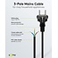 Goobay Protective Contact Cable for Assembly, 2 m, Black, (3*1.5 mm²)