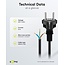 Goobay Protective Contact Cable for Assembly, 2 m, Black, (3*1.5 mm²)