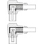 Goobay Angled Antenna Cable (80 dB), Double Shielded 2.5 m
