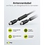 Goobay Antenna Cable with Ferrite (80 dB), Double Shielded 1.5 m